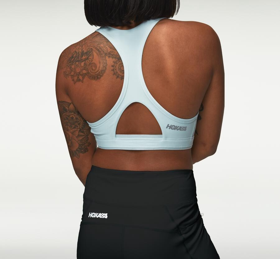 Hoka One One Womens Bra - Performance Sports - Blue - CQWJ93504